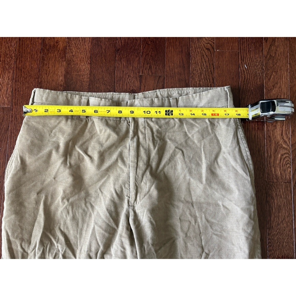 Bills Khakis Made in USA Beige Corduroy M2 Flat Front Pants 36x32.5 - Picture 5 of 8